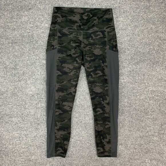 Fabletics Powerhold Crop Legging Womens S Small Camo High Waist Stash Pockets - Picture 3 of 11